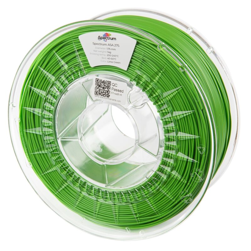Filament Spectrum ASA 275 1.75mm LIME GREEN 1kg