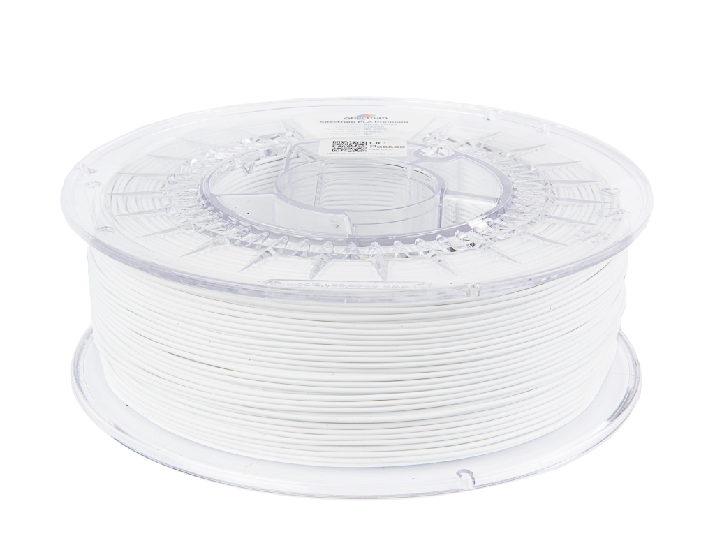 Filament Spectrum PLA Premium 1.75mm ARCTIC WHITE 1kg - obrazek 2