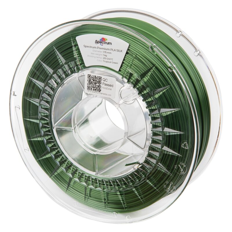 Filament Spectrum PLA SILK 1.75mm TROPICAL GREEN 1kg