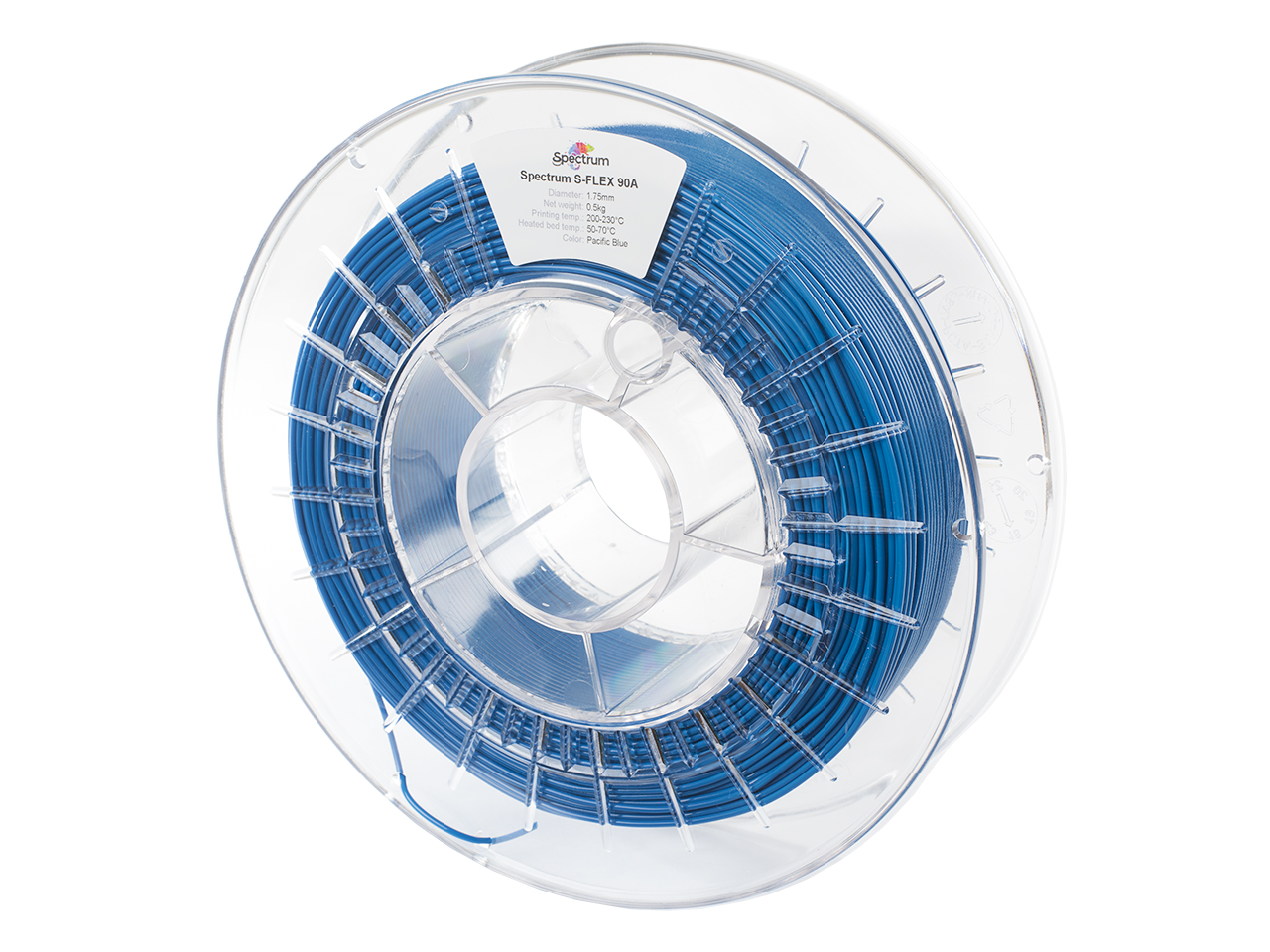 Filament Spectrum S-Flex 90A 1.75mm PACIFIC BLUE 0.5kg